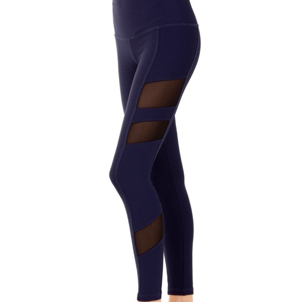 High Waist Strut-This, Holden legging, Navy Waffle