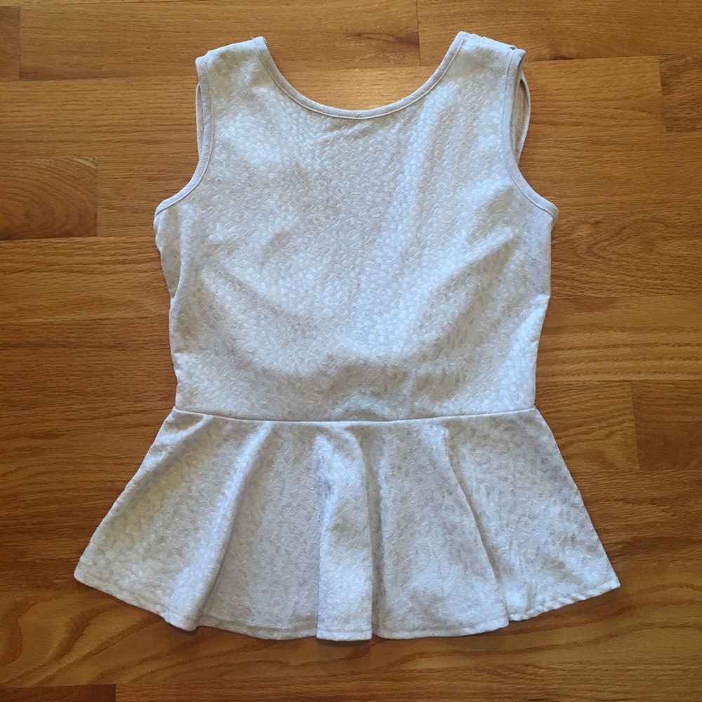 Shimmery peplum too
