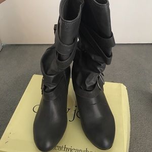 Cathy Jean Boots, Size: 5, Color: Gray