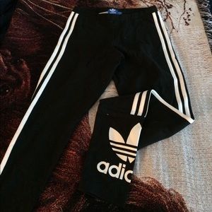 Adidas striped leggings