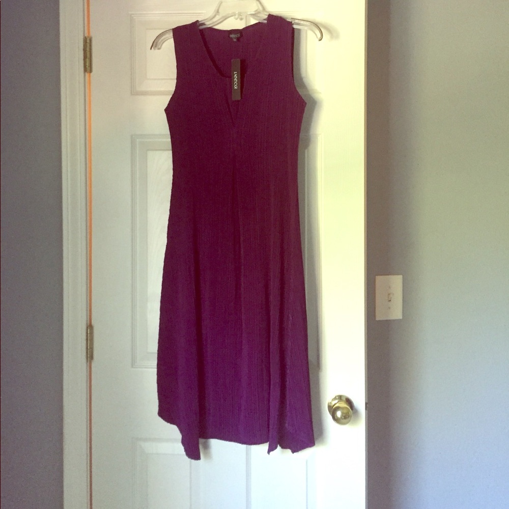 NWT Veeca Vibrant Purple Stretch fit dress