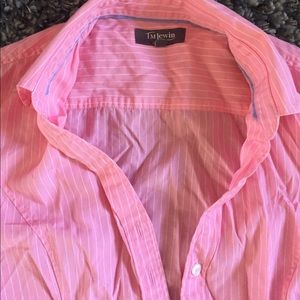 T.M Lewin fitted shirt | size 6 | pink stripe 🎀