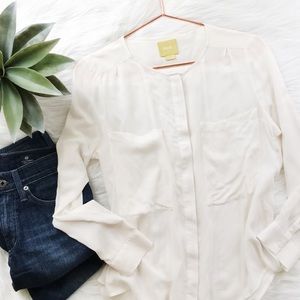 Anthropologie Maeve Split Back Blouse Anthropologie Maeve Split Back Blouse