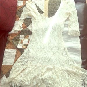 Lacy white gown
