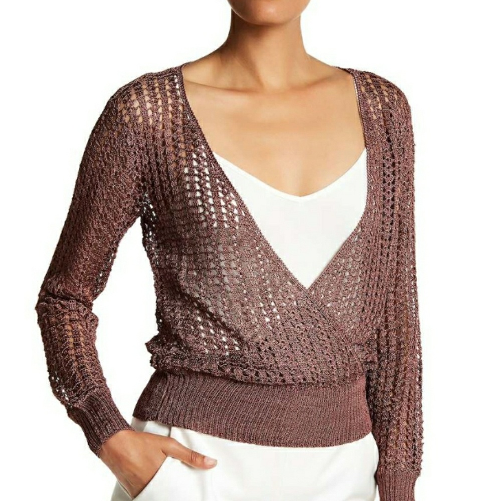 Open knit surplus sweater