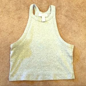 Gray High Neck Crop Top! Gray High Neck Crop Top!