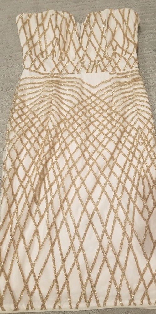 Gold HOLIDAY DRESS - Picture 3 of 4