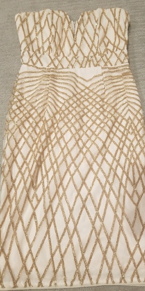 Gold HOLIDAY DRESS - Picture 3 of 4