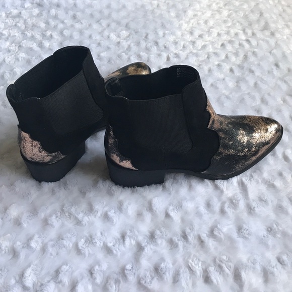 Last pair✨New| WESTERN BLACK GOLD FOIL BOOTS - Picture 3 of 8