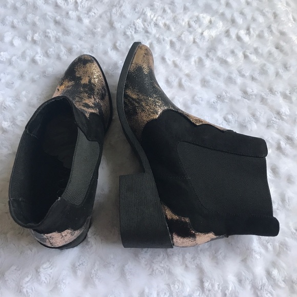 Last pair✨New| WESTERN BLACK GOLD FOIL BOOTS - Picture 6 of 8