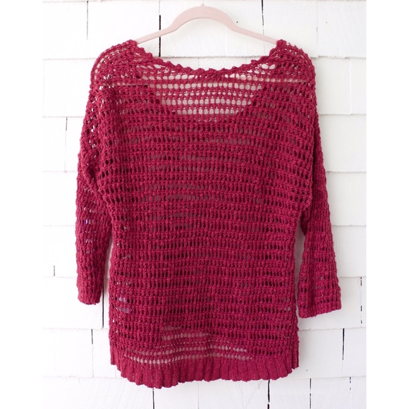 🍀Lucky Brand Crochet Sweater - Picture 2 of 5