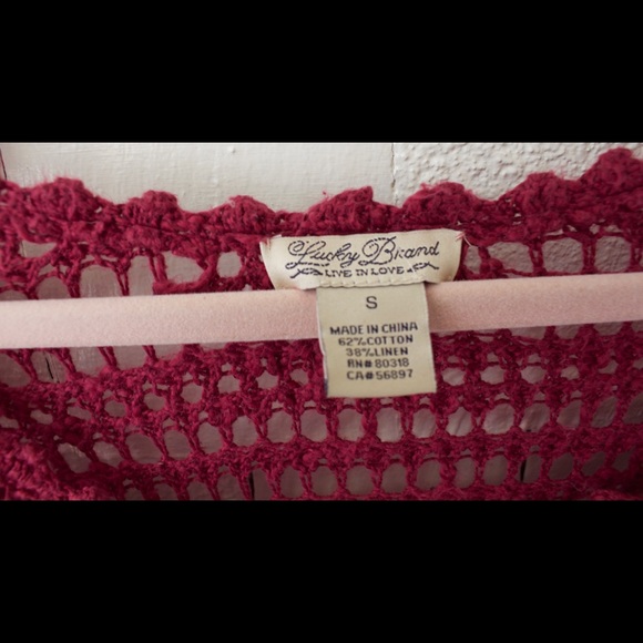🍀Lucky Brand Crochet Sweater - Picture 5 of 5