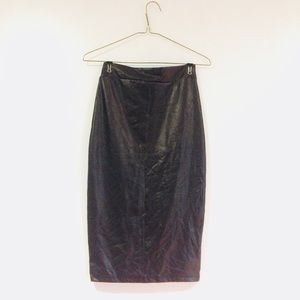Forever 21 Faux Leather Pencil Skirt Forever 21 Faux Leather Pencil Skirt