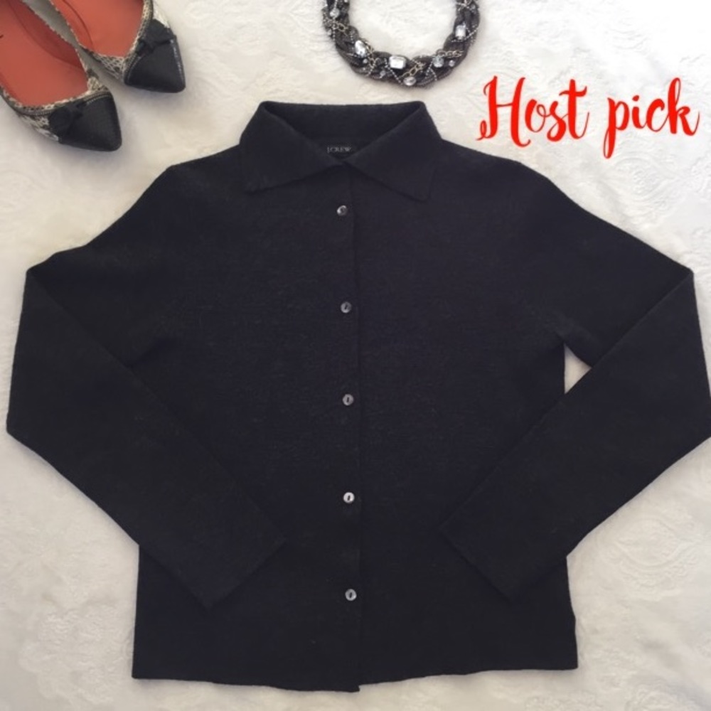 🎉HP 🎉JCrew charcoal gray wool cardigan
