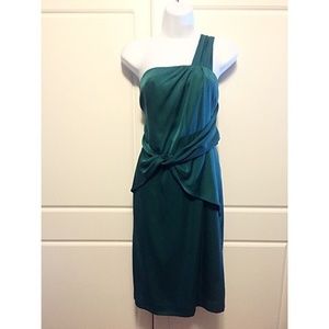 Banana Republic Silk One Shoulder Cocktail Dress