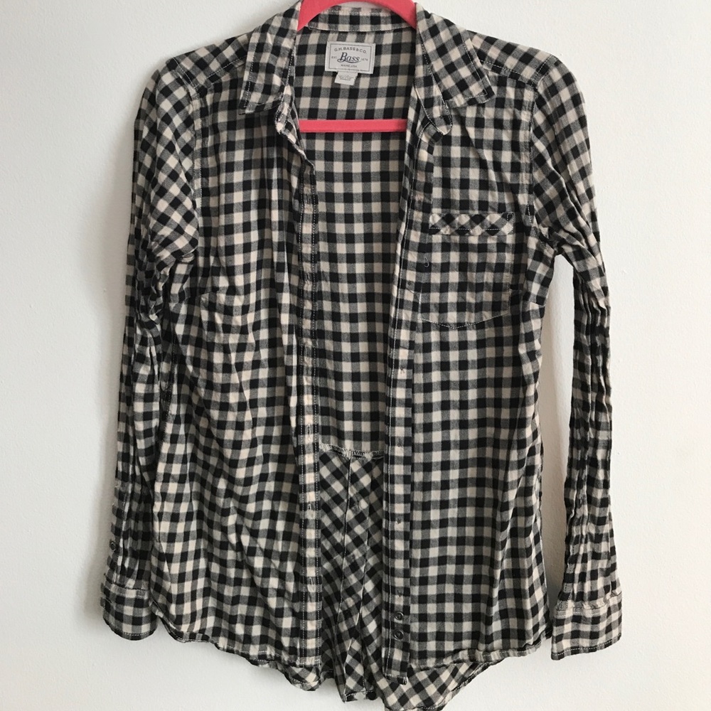 G.H. Bass & Co. Plaid Button Down