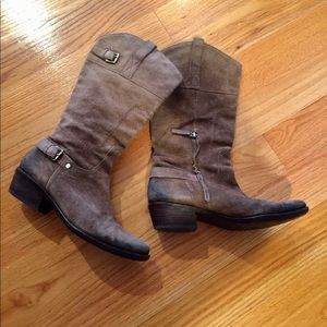 Taupe Suede Franco Sarto boots