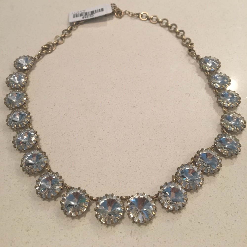 Brand new J. Crew Crystal Circle Necklace