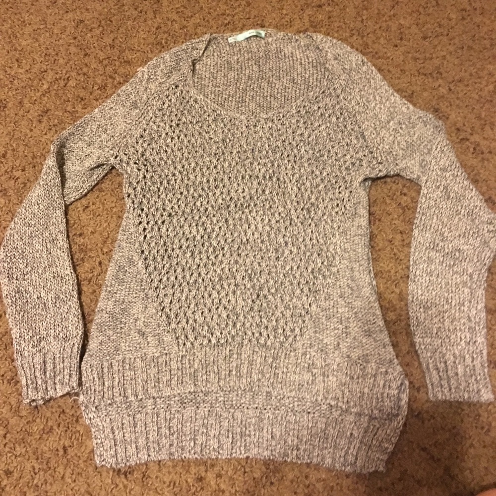 Cute sweater with see-through front!