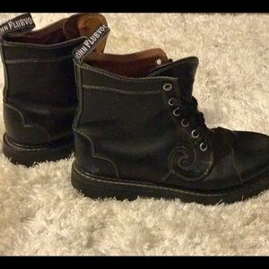 John Fluevog Derby Swirl boots.