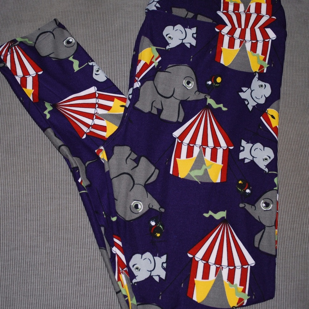 NWOT Circus Elephant LuLaRoe Leggings