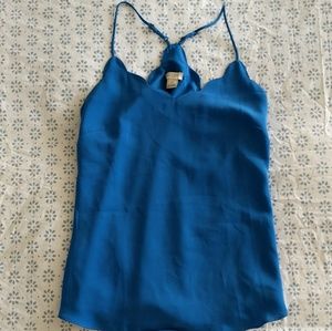 J. Crew scalloped carrie style cami