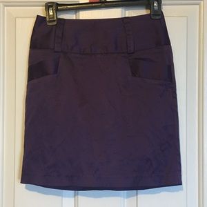 Purple Silk Skirt