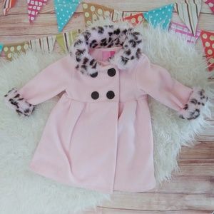 Pink pea coat