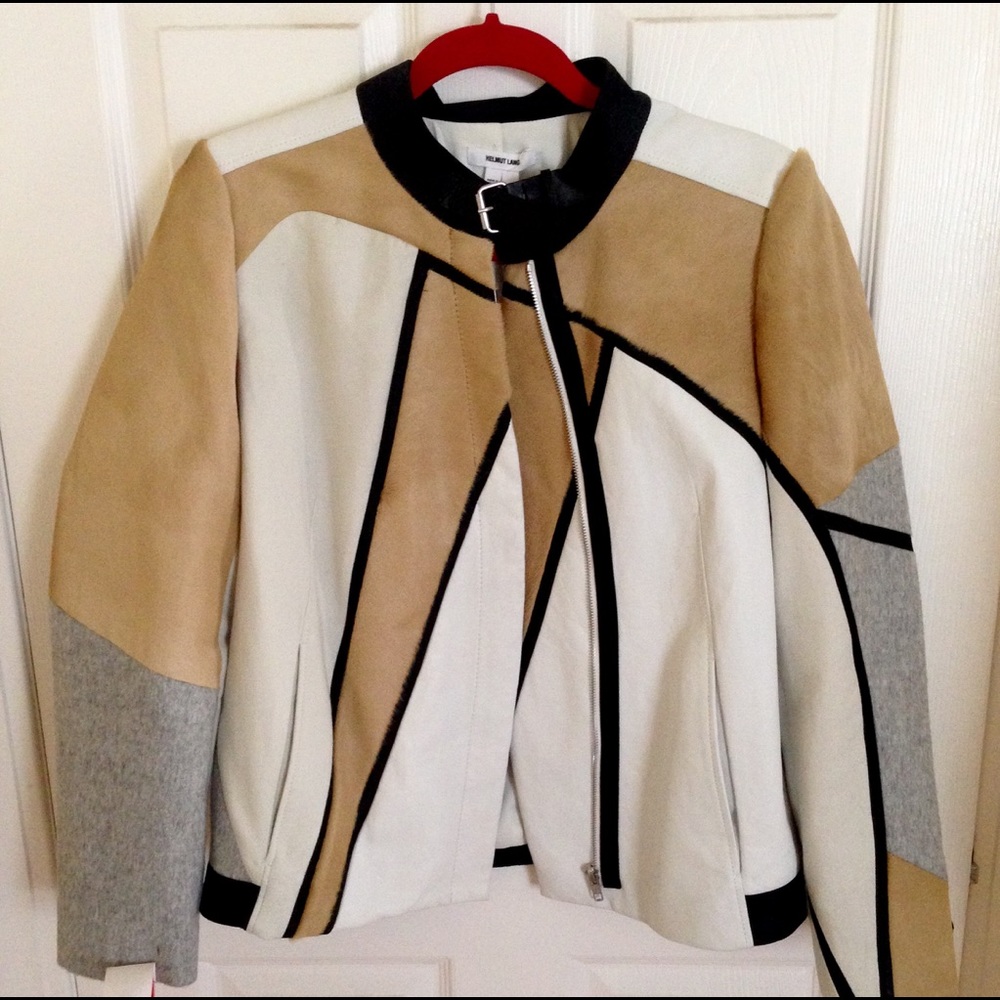 Brand New Helmut Lang Runway Argon Leather Jacket