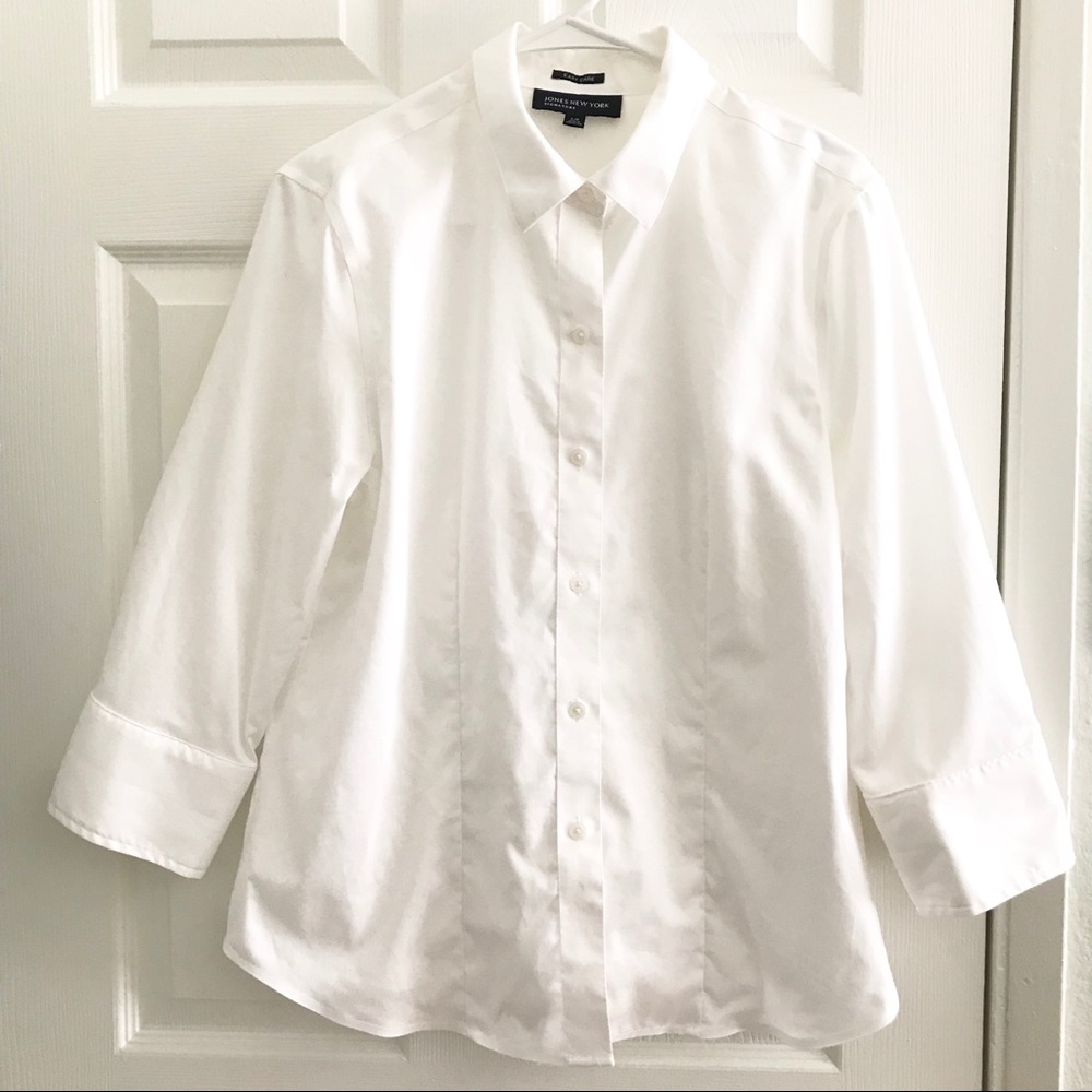 White dress shirt for women (L) - 100% cotton
