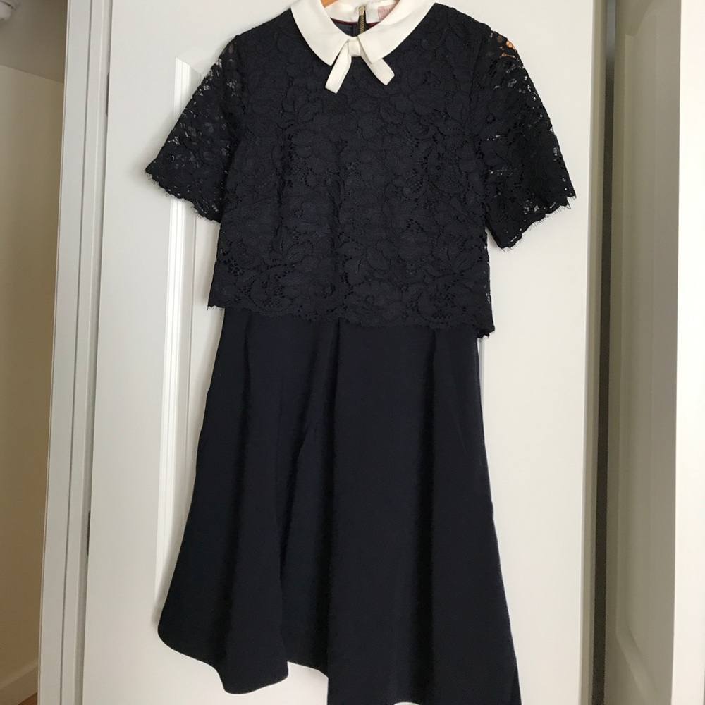 Gorgeous blue and Ivory Ted Baker dress