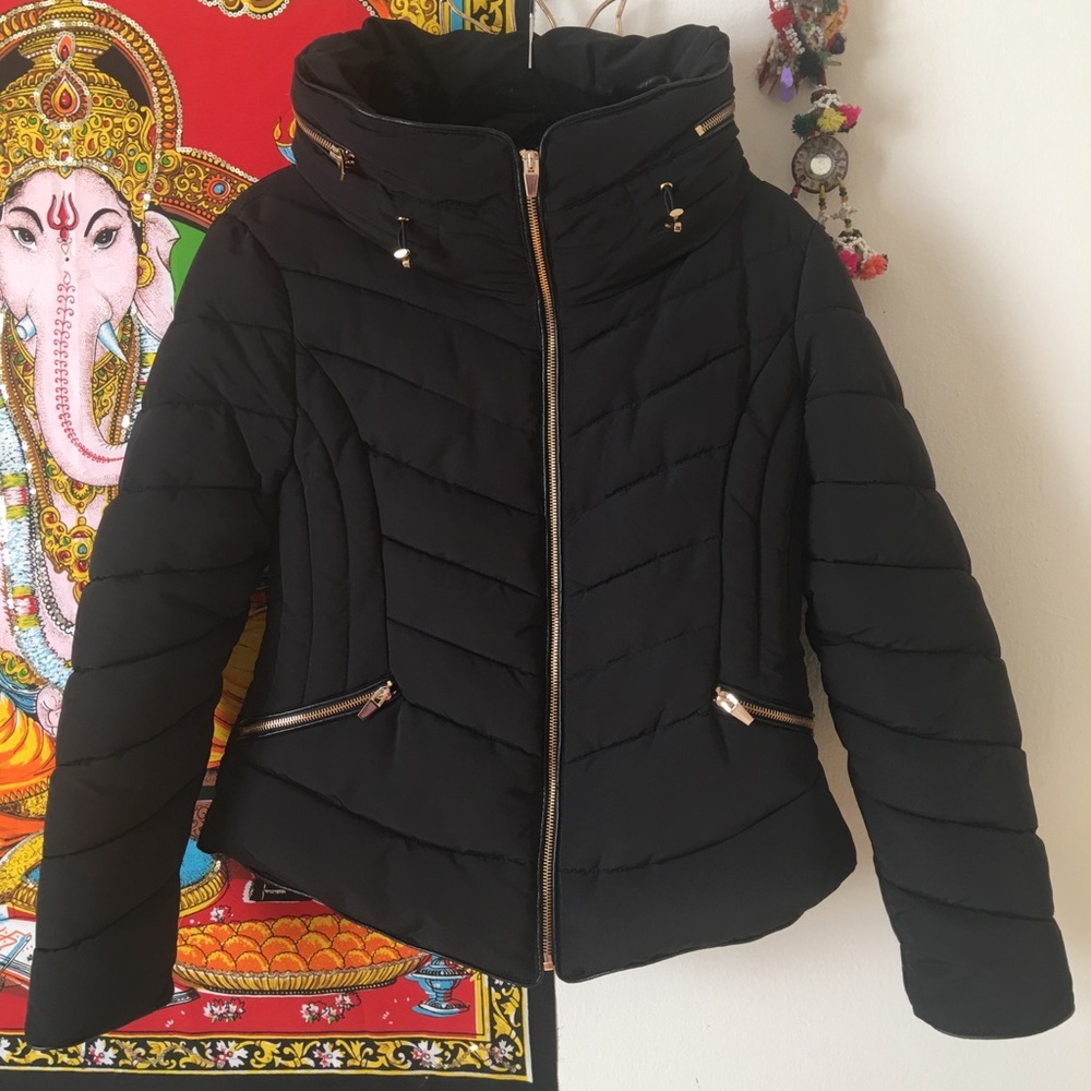 Zara black winter jacket