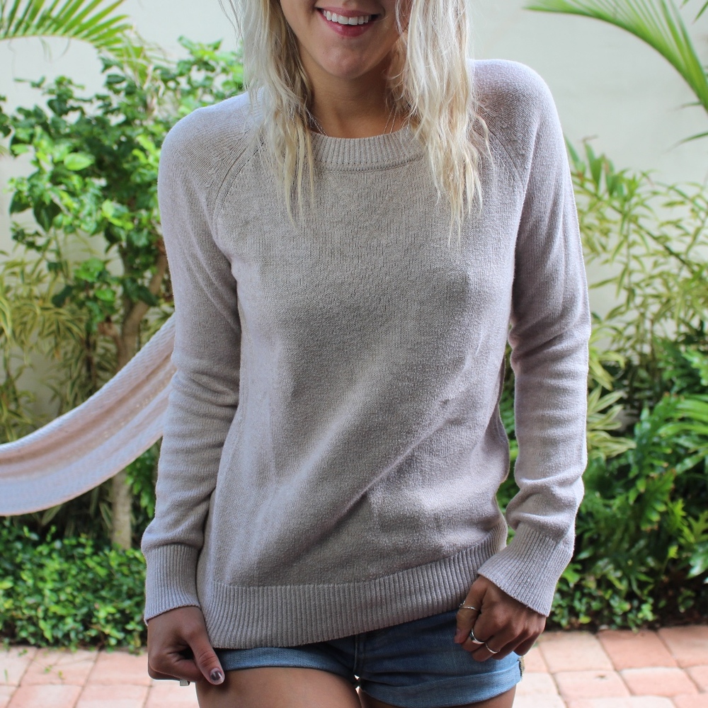 Gap Oat Scoop Neck Sweater