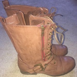 JustFab Combat Boots
