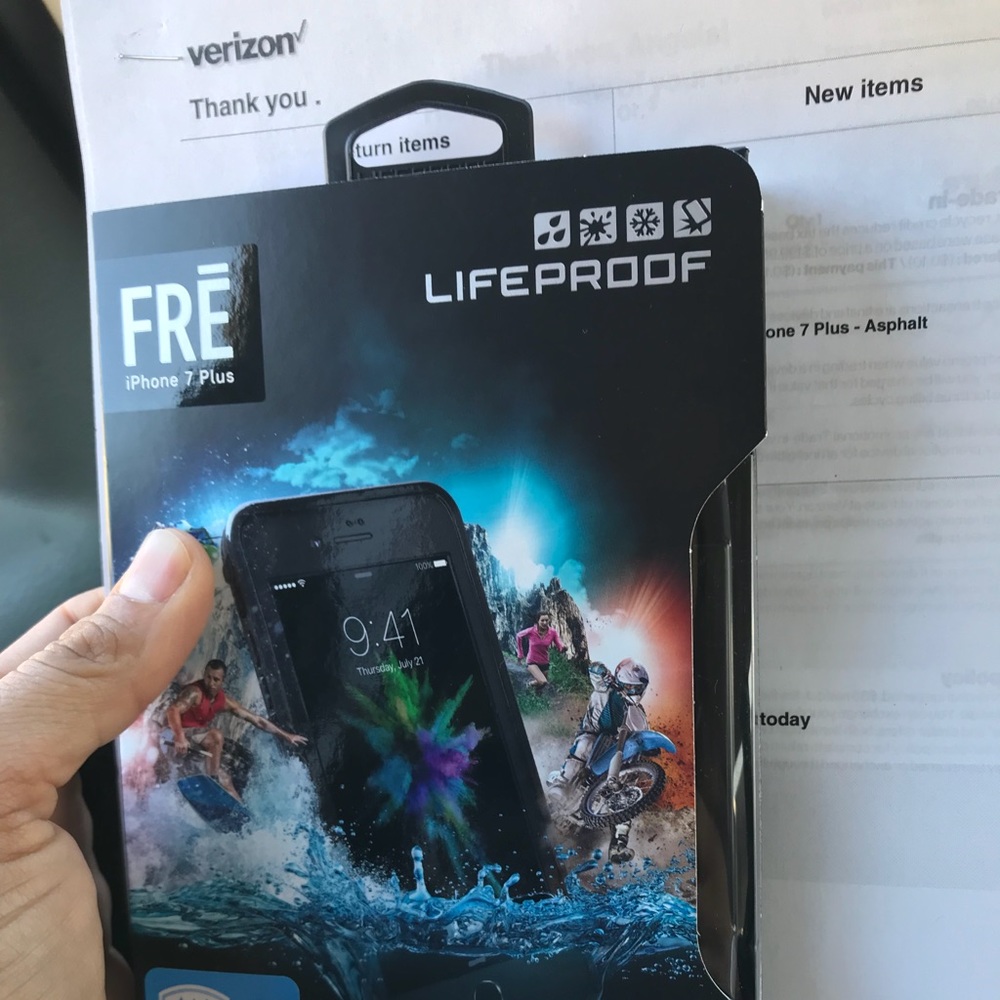 Lifeproof 7s iPhone case.