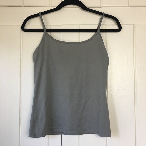 ✨White House Black Market Scoop neck cami grey S - Picture 1 of 6