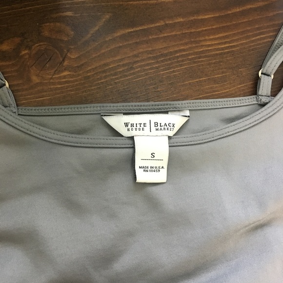 ✨White House Black Market Scoop neck cami grey S - Picture 6 of 6