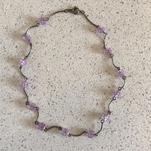 Purple Beaded Choker Purple Beaded Choker