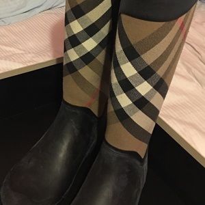 Burberry rain boots