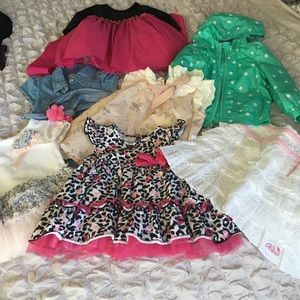6 beautiful dresses and rain jacket size 9-12 m