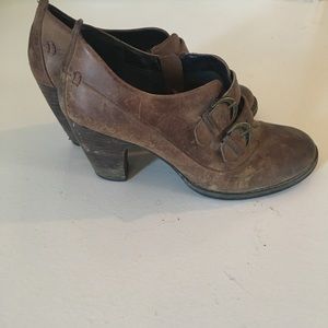 Brown Leather Booties