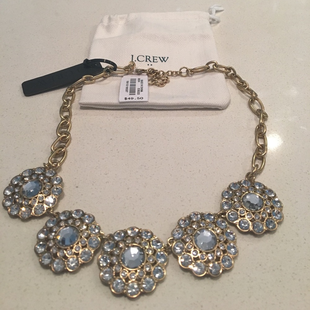 Brand new J. Crew Circle Crystal Necklace