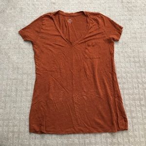 j.crew ladies v-neck with front pocket.
