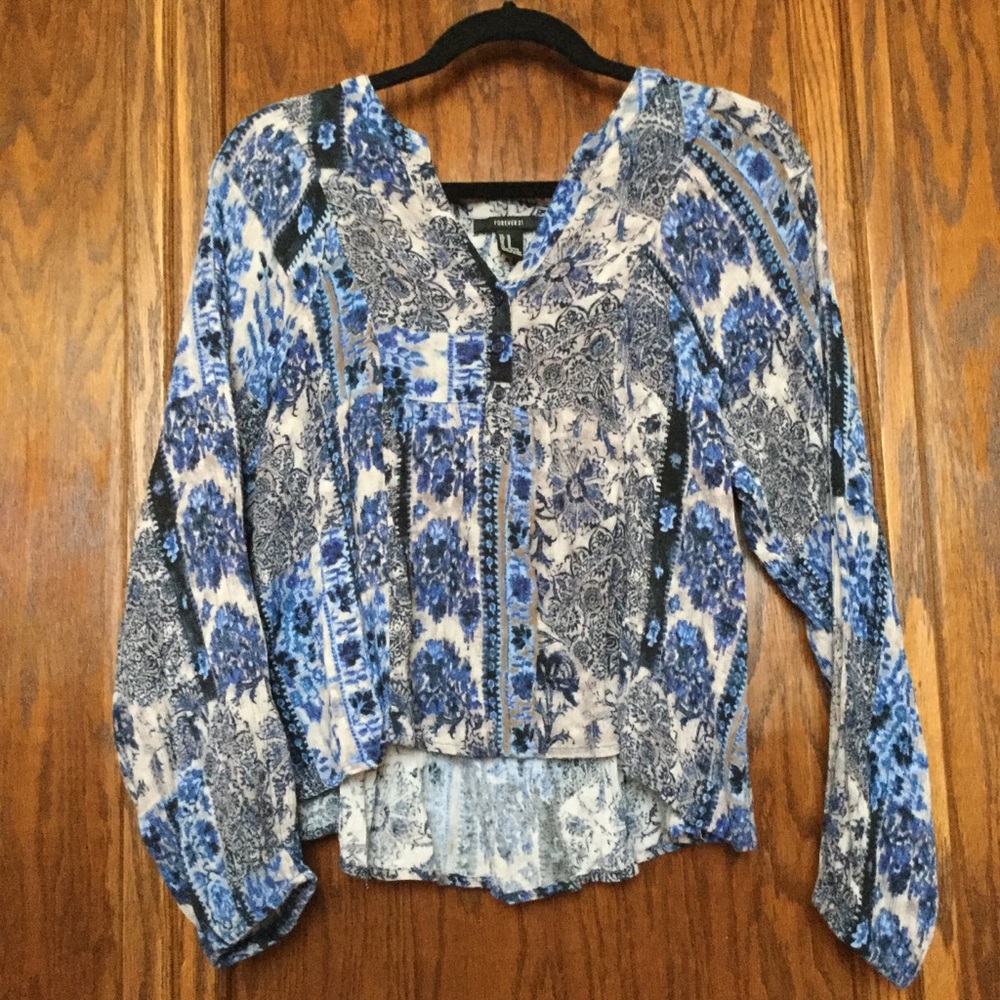 Perfect condition Boho Crepe Top