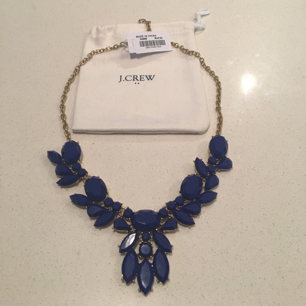 Brand new J. Crew Blue Statement Necklace