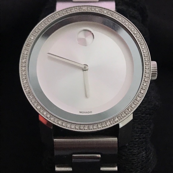 Movado Bold with real Diamonds - Picture 2 of 2