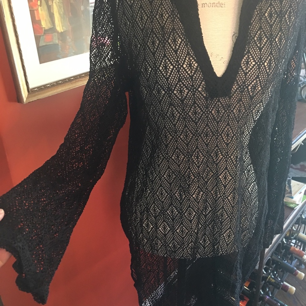 Black Crochet Top or Dress