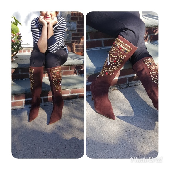 Penny Loves Kenny Shoes - Penny loves Kenny sexy stiletto Jewel boots 10