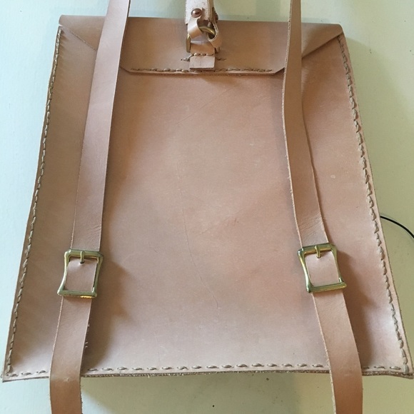 Natural Leather Backpack main image 6