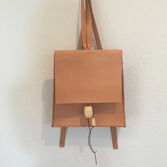 Natural Leather Backpack